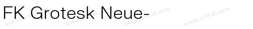 FK Grotesk Neue字体转换